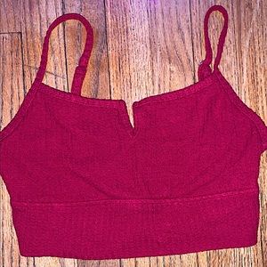 PAJAMA/LOUNGE CROP TOP